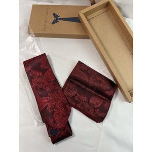 Pocket Square Plaid Paisley Floral Jacquard Tie For Men Handkerchief Set Necktie